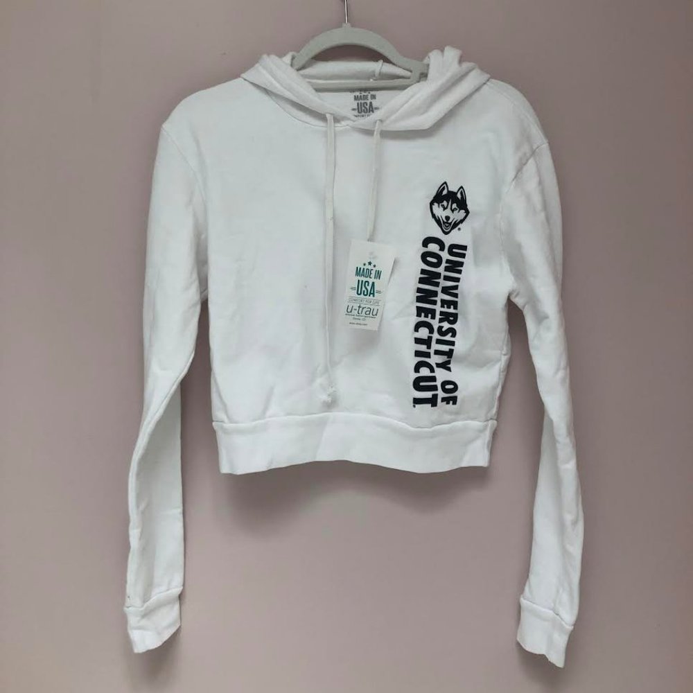 NWT UConn Cropped Hoodie
